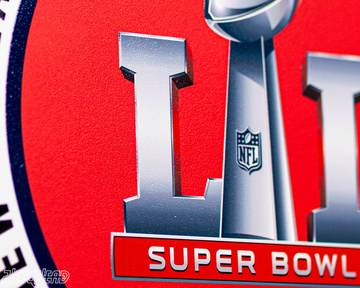 VARSITY Collection- Single Layer New England Patriots Super Bowl LI Metal Wall Art