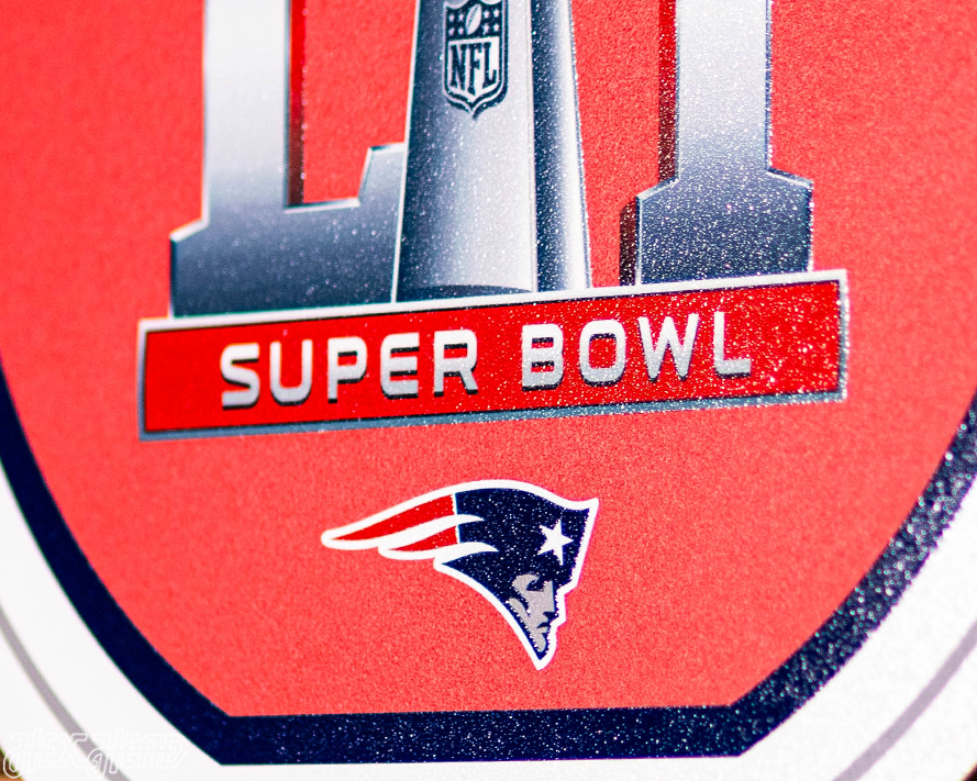 VARSITY Collection- Single Layer New England Patriots Super Bowl LI Metal Wall Art