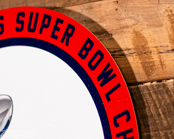 VARSITY Collection- Single Layer New England Patriots Super Bowl LIII Metal Wall Art