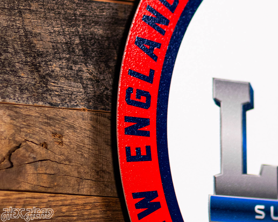 VARSITY Collection- Single Layer New England Patriots Super Bowl LIII Metal Wall Art