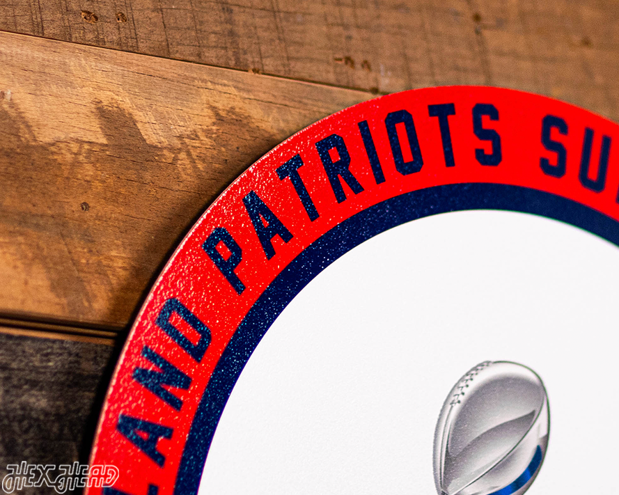 VARSITY Collection- Single Layer New England Patriots Super Bowl LIII Metal Wall Art