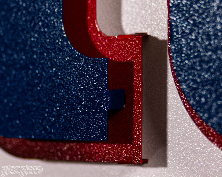 New York Giants "NY" 3D Vintage Metal Wall Art