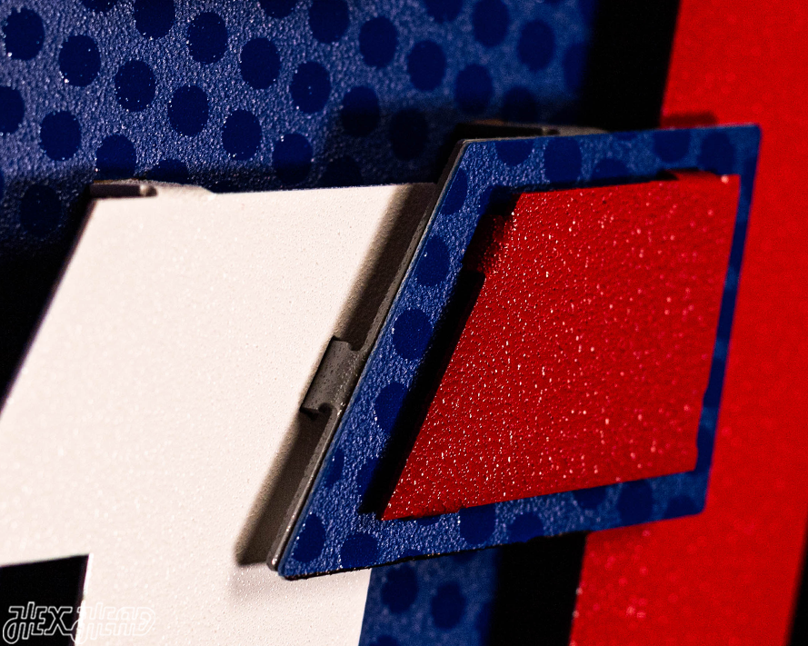 New York Giants - Hex Head EXCLUSIVE "G-Men" Wordmark 3D Metal Wall Art