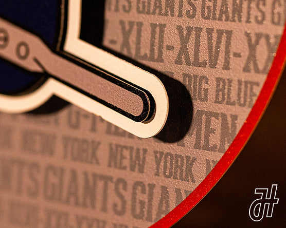 New York Giants Metal Wall Art – Hex Head Art