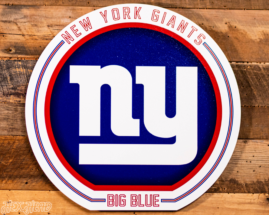 VARSITY Collection- Single Layer New York Giants Metal Wall Art