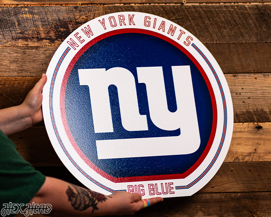 VARSITY Collection- Single Layer New York Giants Metal Wall Art