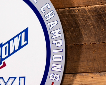 VARSITY Collection- Single Layer New York Giants Super Bowl XXI Metal Wall Art