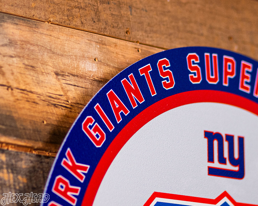 VARSITY Collection- Single Layer New York Giants Super Bowl XXV Metal Wall Art