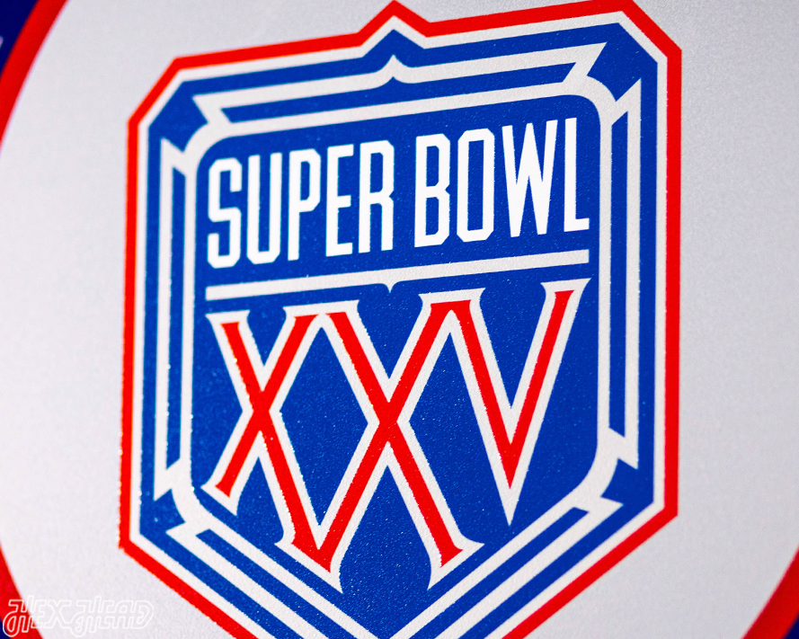 VARSITY Collection- Single Layer New York Giants Super Bowl XXV Metal Wall Art