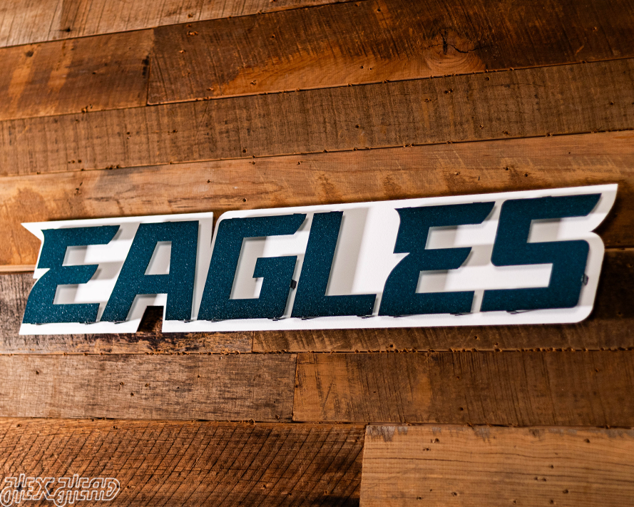 Philadelphia Eagles "EAGLES"  3D Vintage Metal Wall Art