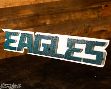 Philadelphia Eagles "EAGLES"  3D Vintage Metal Wall Art