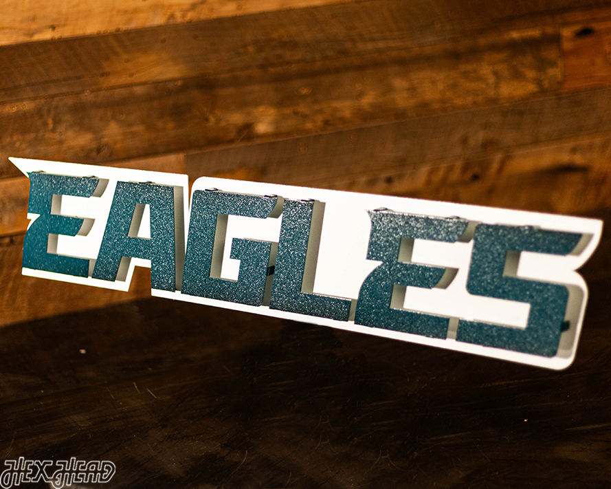 Philadelphia Eagles "EAGLES"  3D Vintage Metal Wall Art