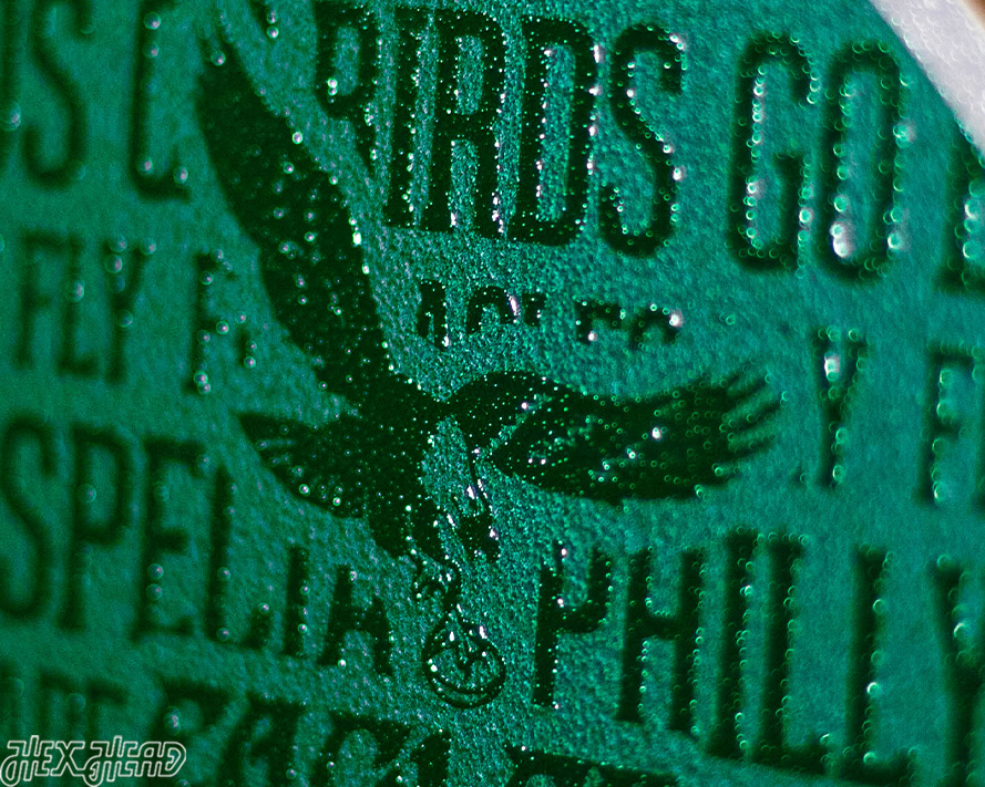 Philadelphia Eagles "1987" Throwback CRAFT SERIES 3D Embossed Metal Wall Art