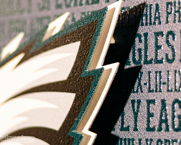Philadelphia Eagles CRAFT SERIES 3D Embossed Metal Wall Art