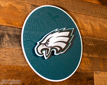 Philadelphia Eagles CRAFT SERIES 3D Embossed Metal Wall Art