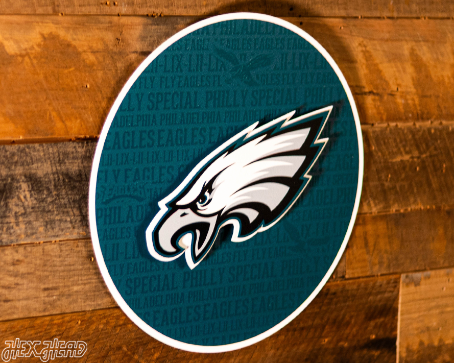 Philadelphia Eagles CRAFT SERIES 3D Embossed Metal Wall Art