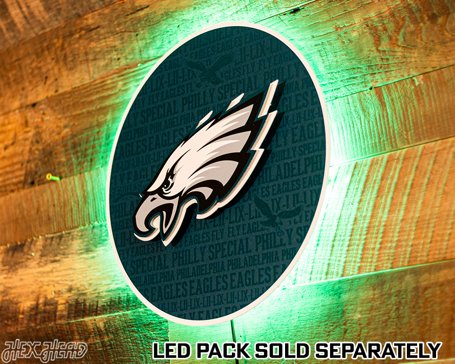 Philadelphia Eagles CRAFT SERIES 3D Embossed Metal Wall Art