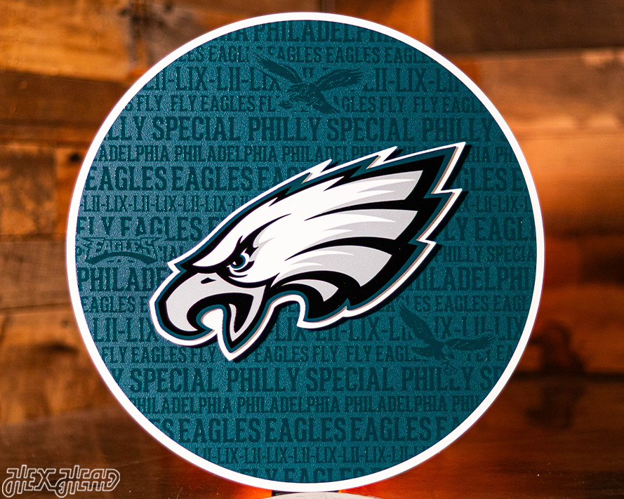 Philadelphia Eagles CRAFT SERIES 3D Embossed Metal Wall Art