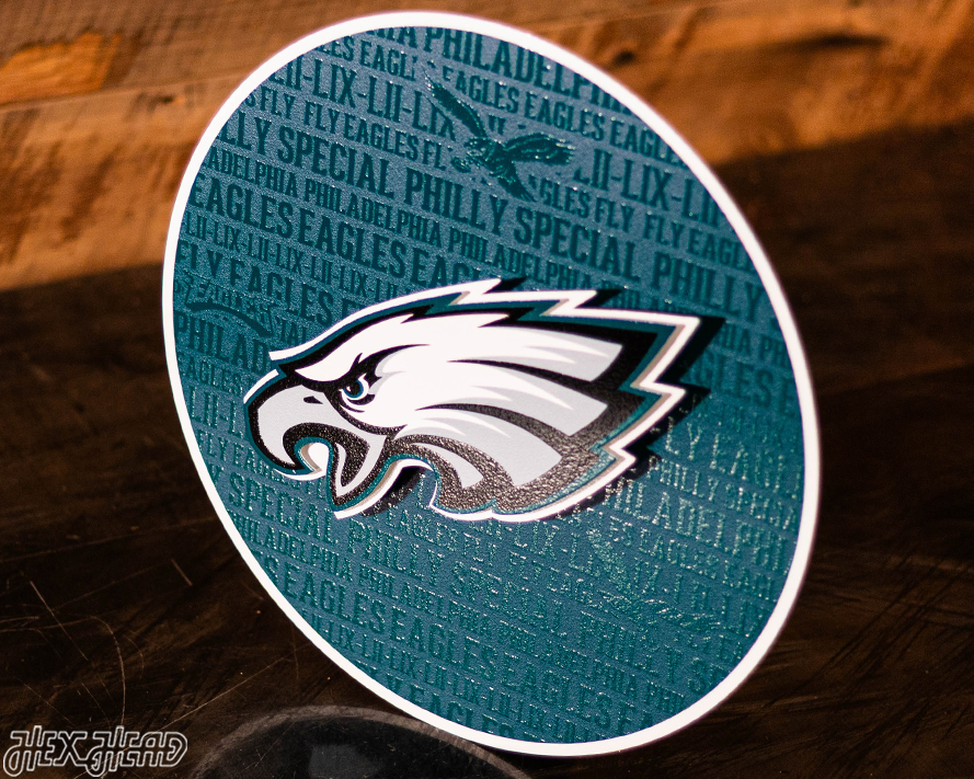 Philadelphia Eagles CRAFT SERIES 3D Embossed Metal Wall Art