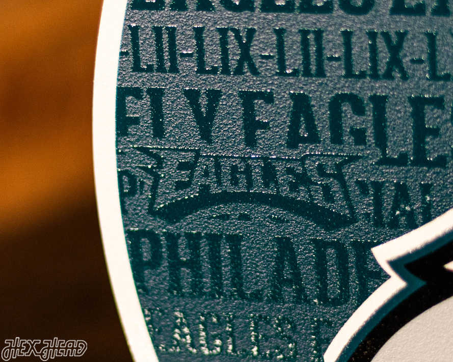Philadelphia Eagles CRAFT SERIES 3D Embossed Metal Wall Art