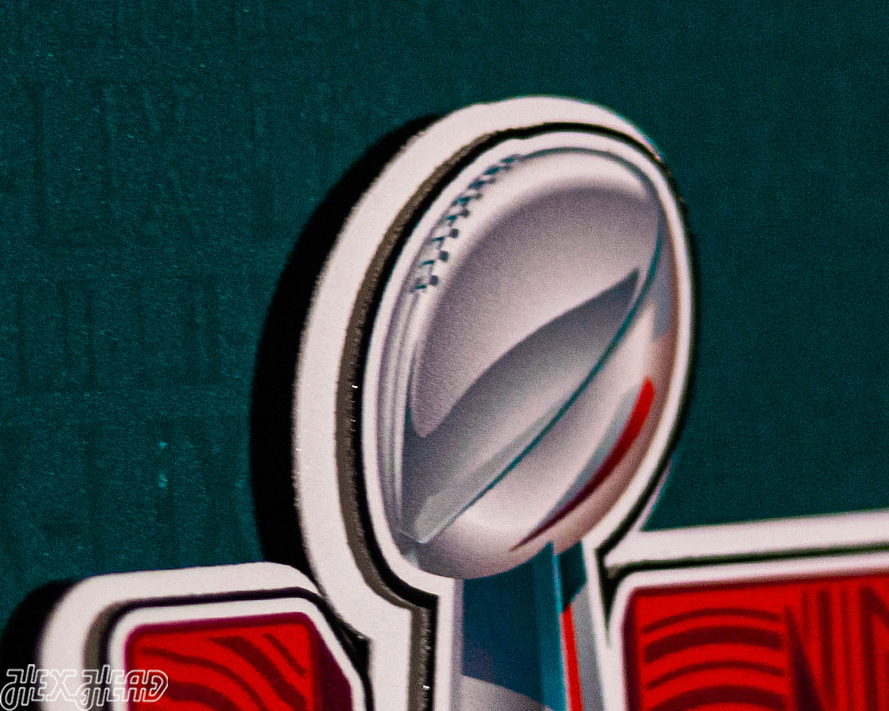 Philadelphia Eagles Super Bowl LIX CRAFT SERIES 3D Embossed Metal Wall Art