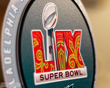 Philadelphia Eagles Super Bowl LIX CHAMPIONS "Double Play" On the Shelf or on the Wall Art