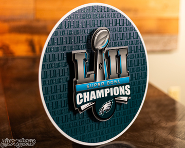 Philadelphia Eagles Super Bowl LII CRAFT SERIES 3D Embossed Metal Wall Art