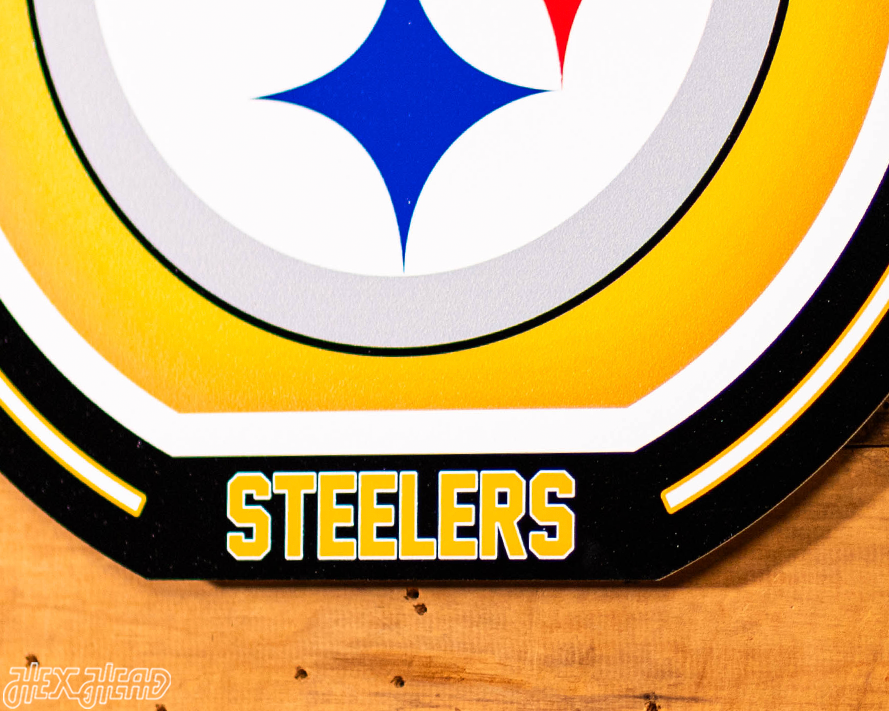 VARSITY Collection- Single Layer Pittsburgh Steelers Metal Wall Art