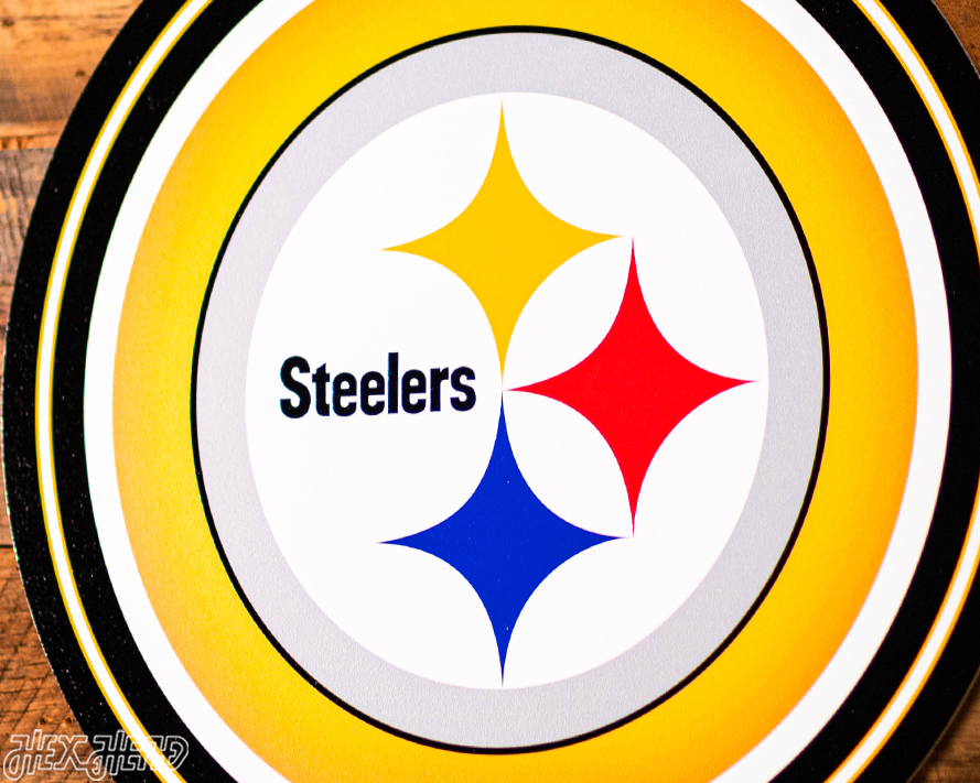 VARSITY Collection- Single Layer Pittsburgh Steelers Metal Wall Art