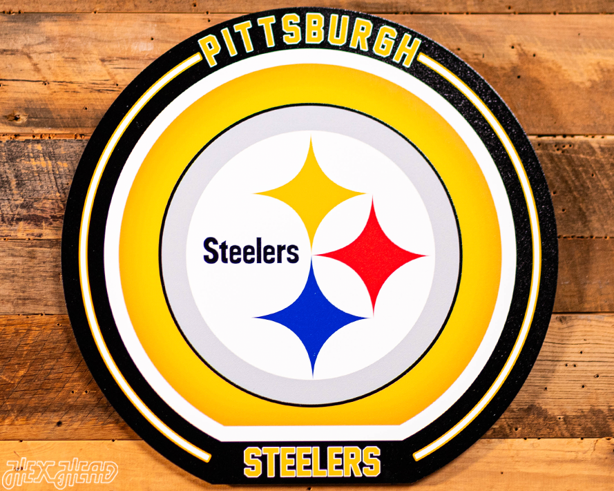 VARSITY Collection- Single Layer Pittsburgh Steelers Metal Wall Art