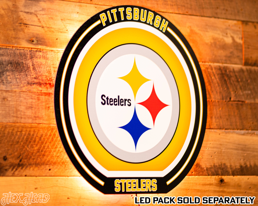 VARSITY Collection- Single Layer Pittsburgh Steelers Metal Wall Art