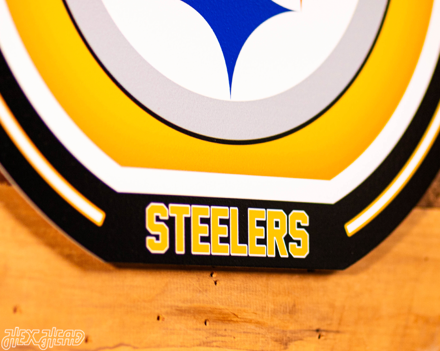 VARSITY Collection- Single Layer Pittsburgh Steelers Metal Wall Art