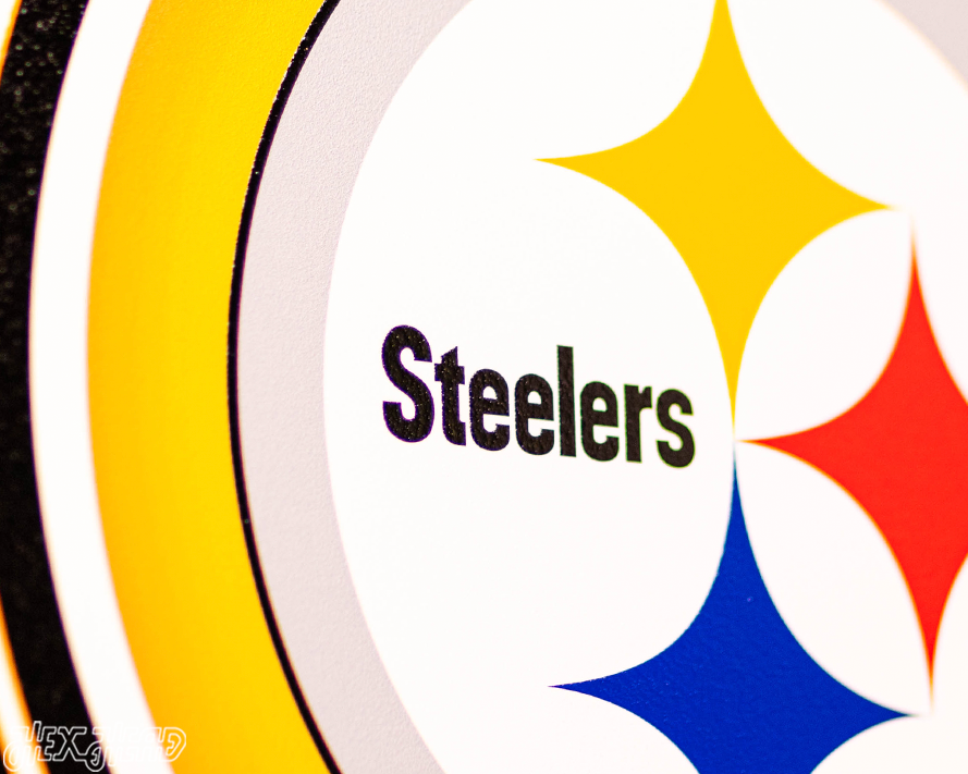 VARSITY Collection- Single Layer Pittsburgh Steelers Metal Wall Art