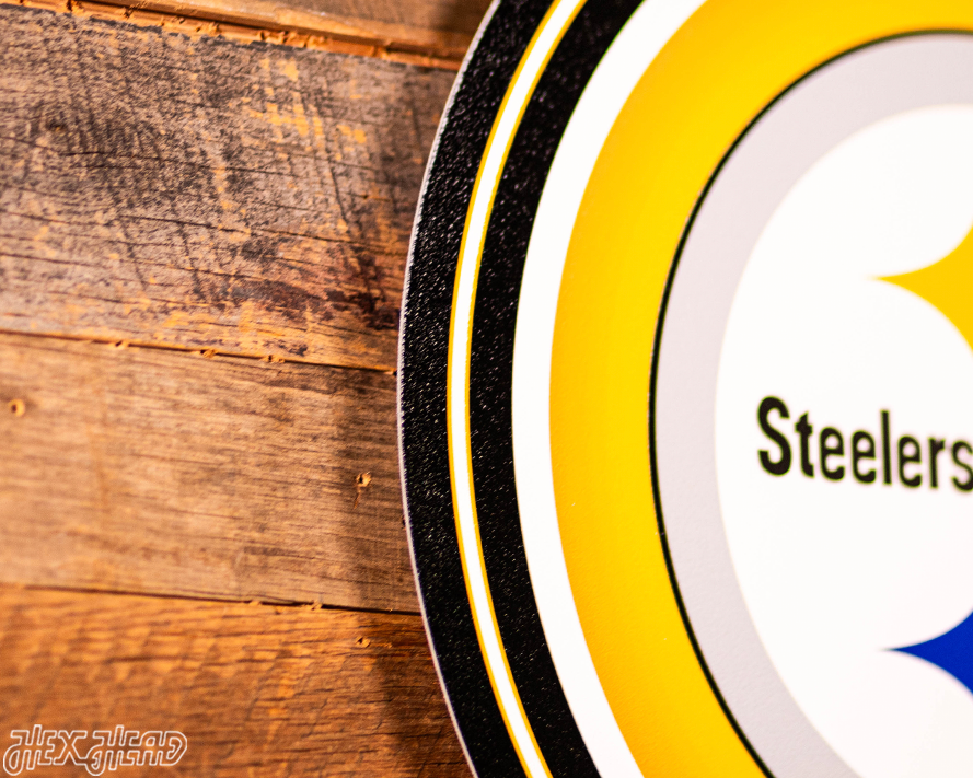 VARSITY Collection- Single Layer Pittsburgh Steelers Metal Wall Art