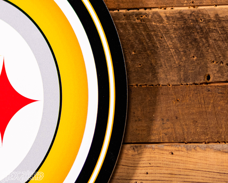 VARSITY Collection- Single Layer Pittsburgh Steelers Metal Wall Art