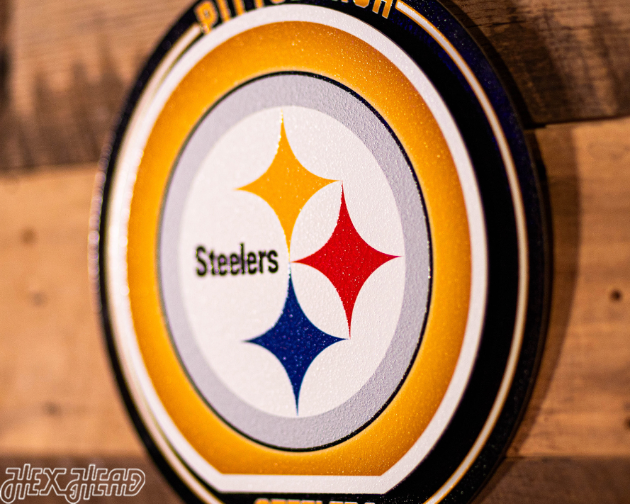 Pittsburgh Steelers Double Play On the Shelf or on the Wall Art