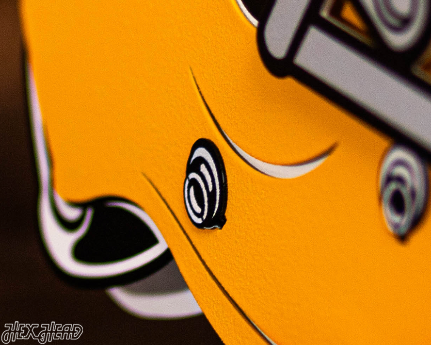 Pittsburgh Steelers BLITZ Collection - 8 Layer Alternate Helmet 3D Vintage Metal Wall Art