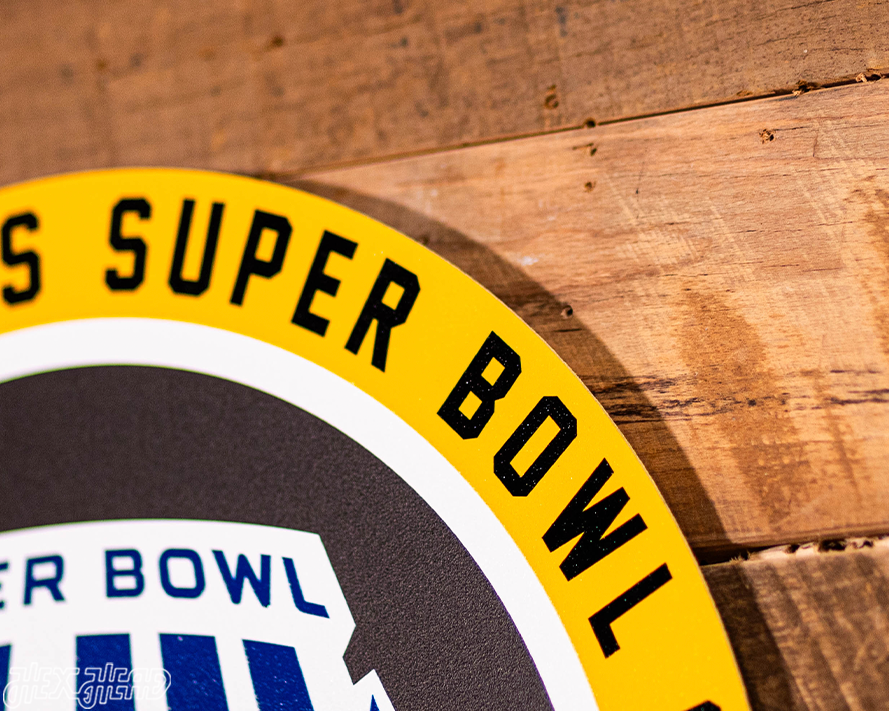 VARSITY Collection- Single Layer Pittsburgh Steelers Super Bowl XLIII  Metal Wall Art