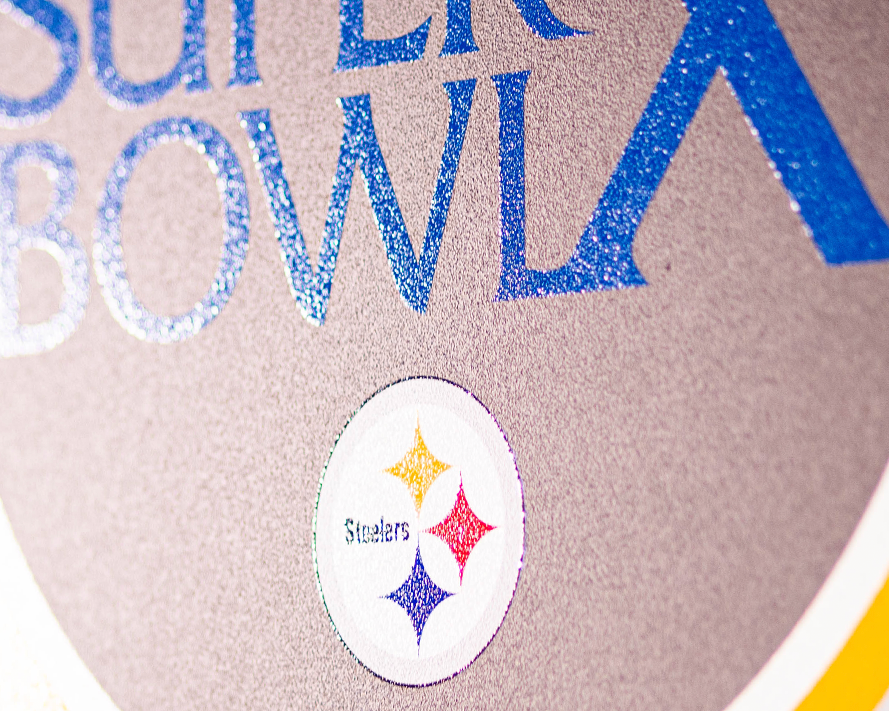 VARSITY Collection- Single Layer Pittsburgh Steelers Super Bowl X  Metal Wall Art