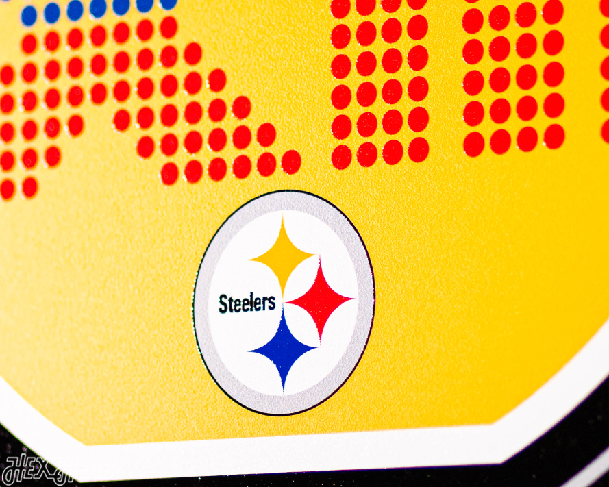 VARSITY Collection- Single Layer Pittsburgh Steelers Super Bowl XIII  Metal Wall Art