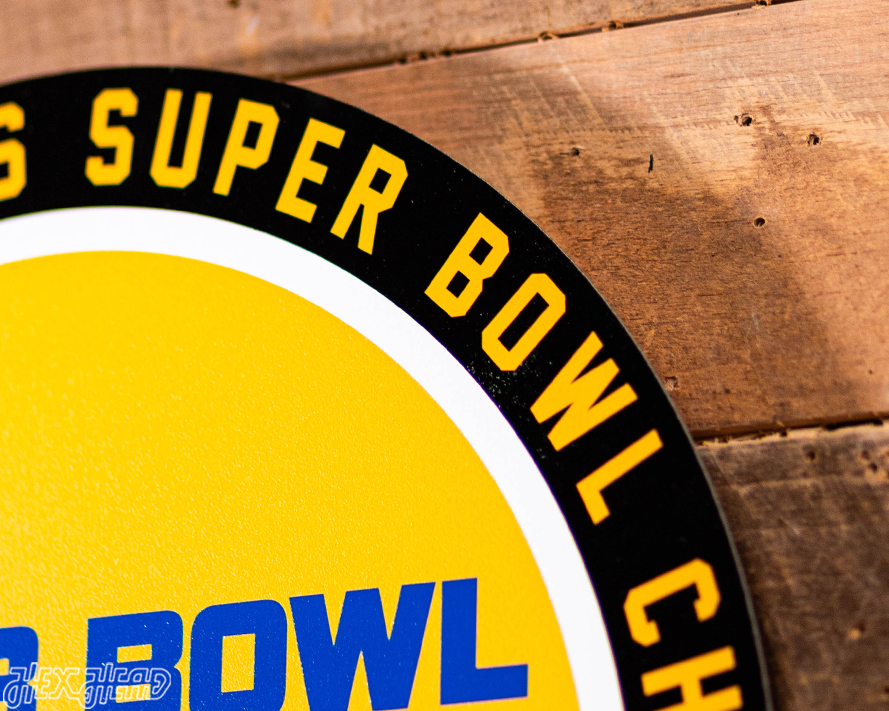 VARSITY Collection- Single Layer Pittsburgh Steelers Super Bowl XIII  Metal Wall Art