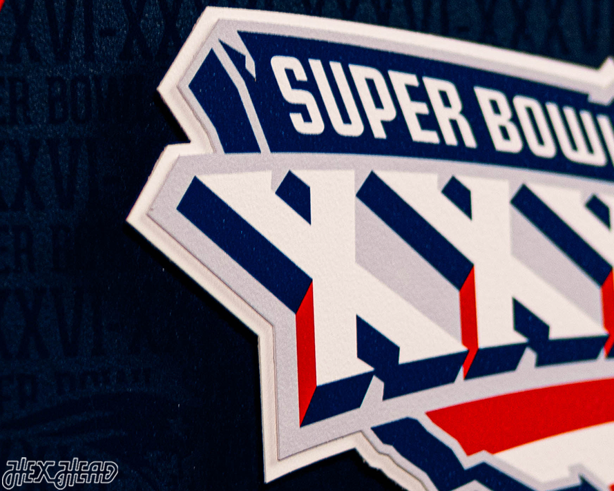 New England Patriots Super Bowl XXXVI CRAFT SERIES 3D Embossed Metal Wall Art