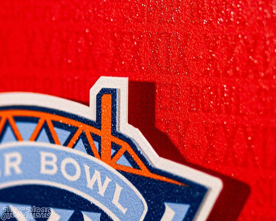 New England Patriots Super Bowl XXXIX CRAFT SERIES 3D Embossed Metal Wall Art