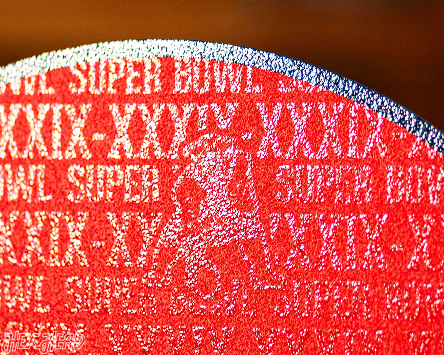 New England Patriots Super Bowl XXXIX CRAFT SERIES 3D Embossed Metal Wall Art