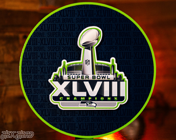 Seattle Seahawks Super Bowl XLVIII CRAFT SERIES 3D Embossed Metal Wall Art