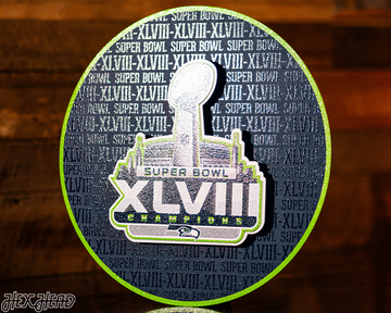 Seattle Seahawks Super Bowl XLVIII CRAFT SERIES 3D Embossed Metal Wall Art