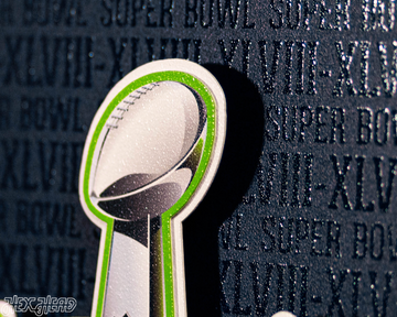 Seattle Seahawks Super Bowl XLVIII CRAFT SERIES 3D Embossed Metal Wall Art