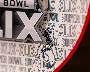 New England Patriots Super Bowl XLIX CRAFT SERIES 3D Embossed Metal Wall Art