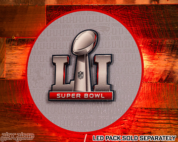 New England Patriots Super Bowl LI CRAFT SERIES 3D Embossed Metal Wall Art