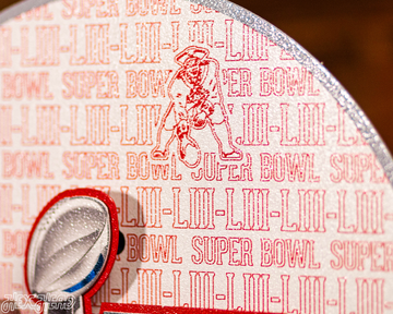 New England Patriots Super Bowl LIII CRAFT SERIES 3D Embossed Metal Wall Art